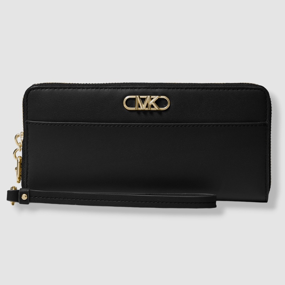 Michael Kors Black Wallet with Gold Accents